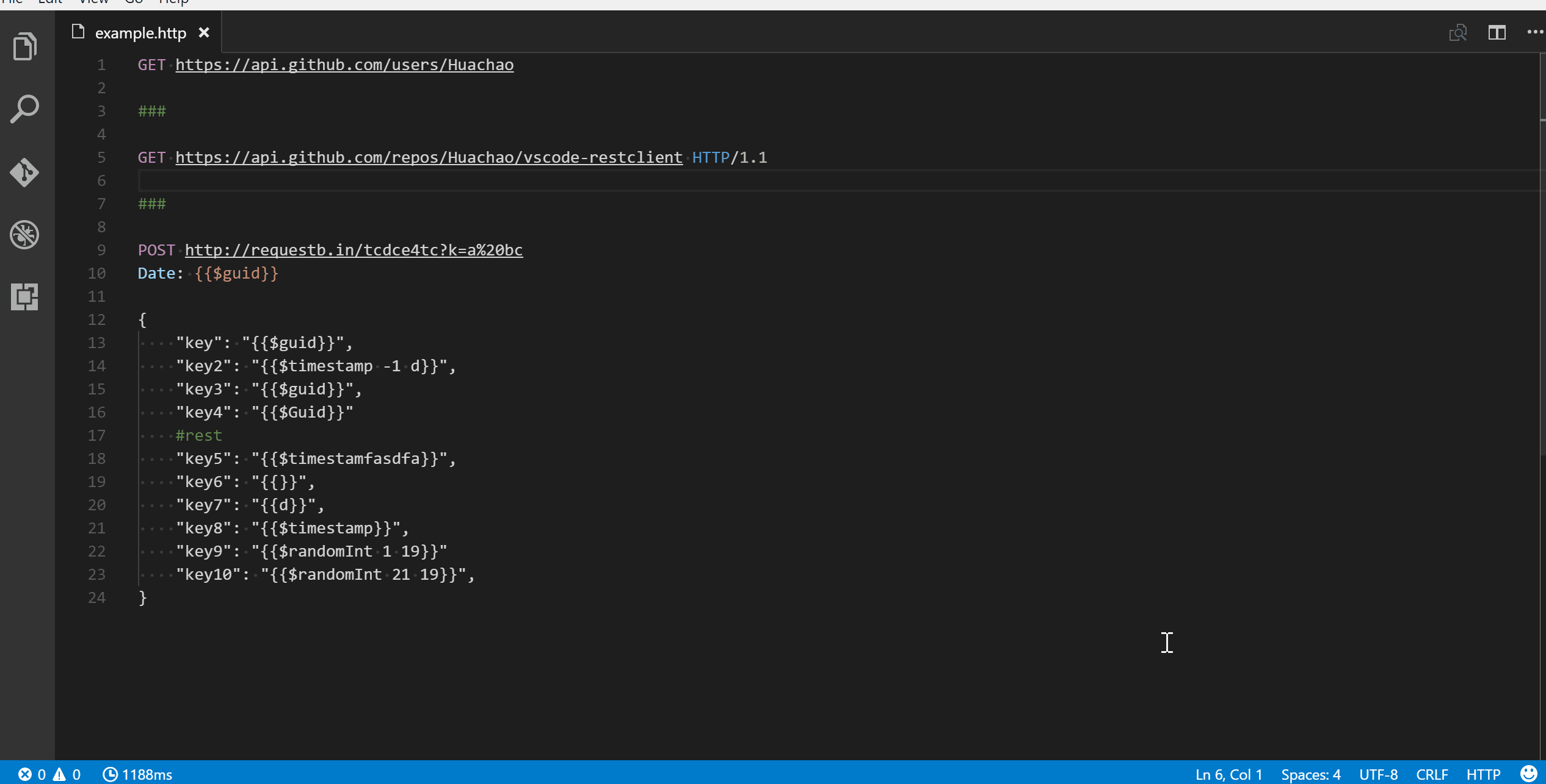 REST Client в действии